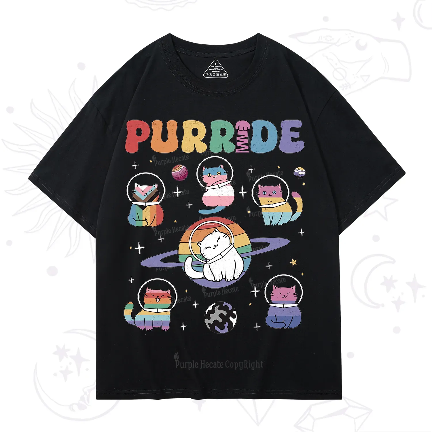 Purplehecate Purride Cat T-Shirt