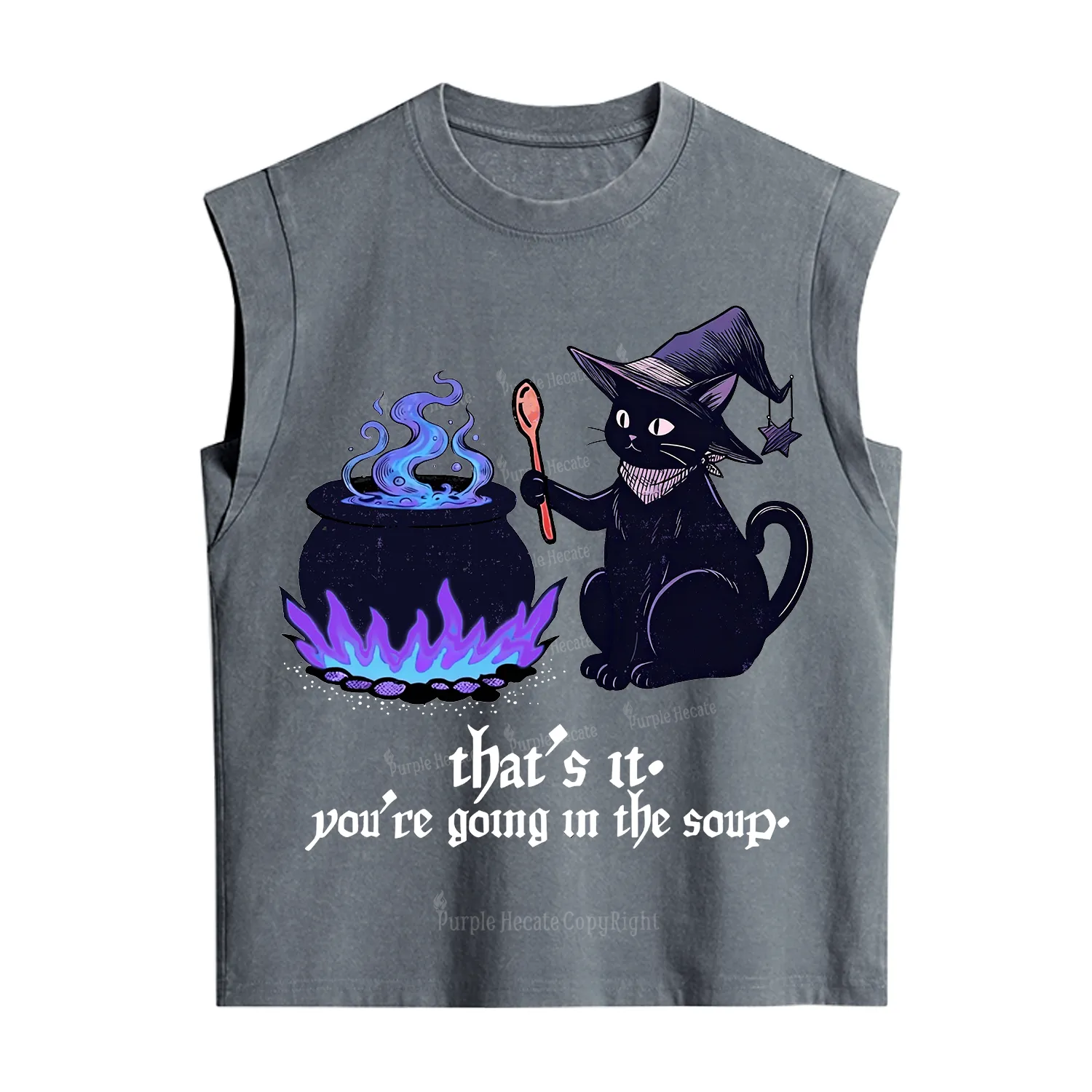 Purplehecate That's It You're Going In The Soup Vintage Washed Tank