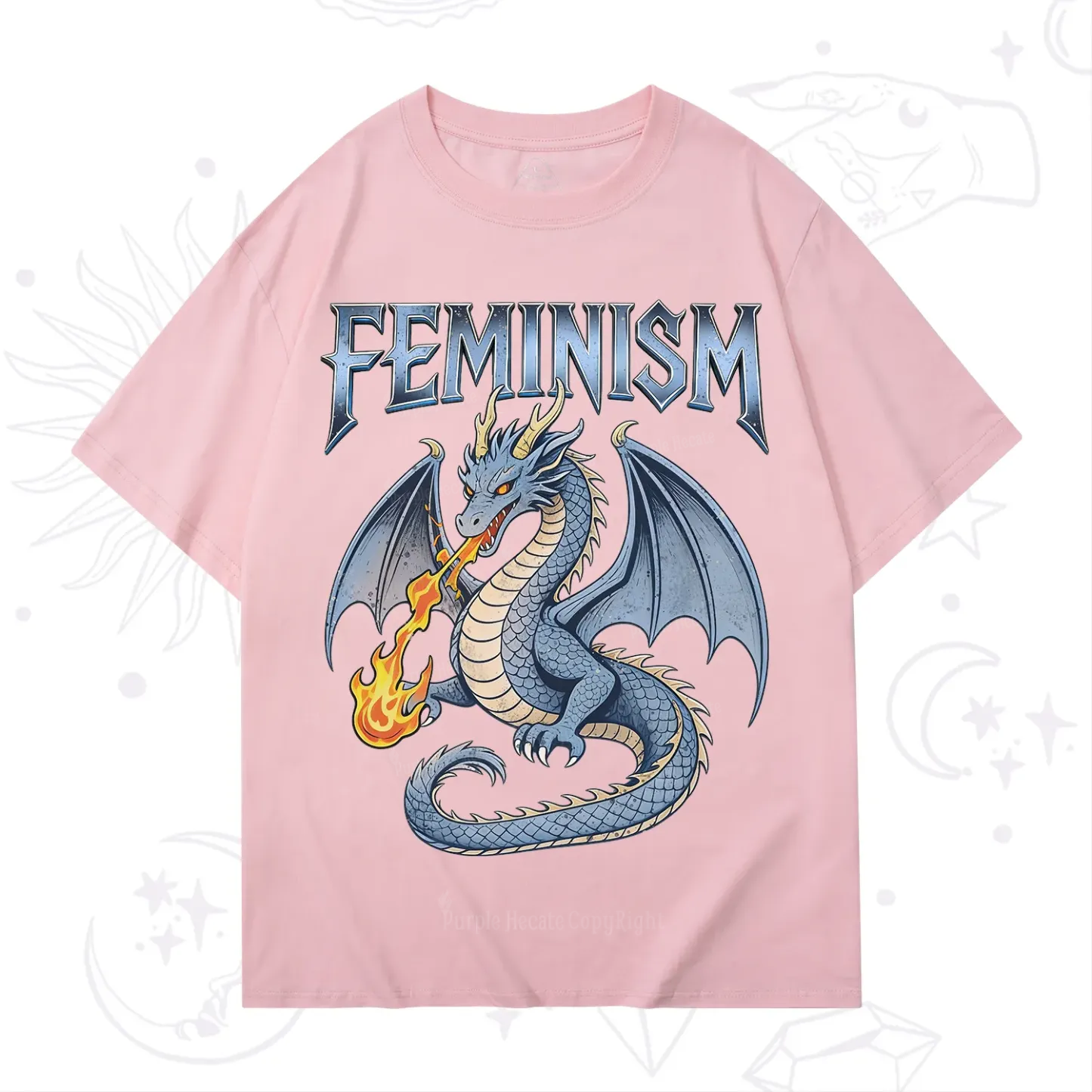 Purplehecate Feminism Dragon Fantasy T-Shirt