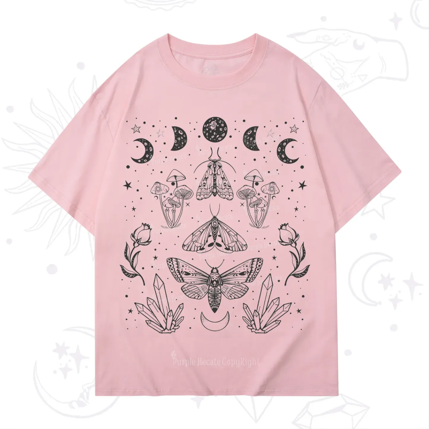 Purplehecate Mystical Moth T-Shirt