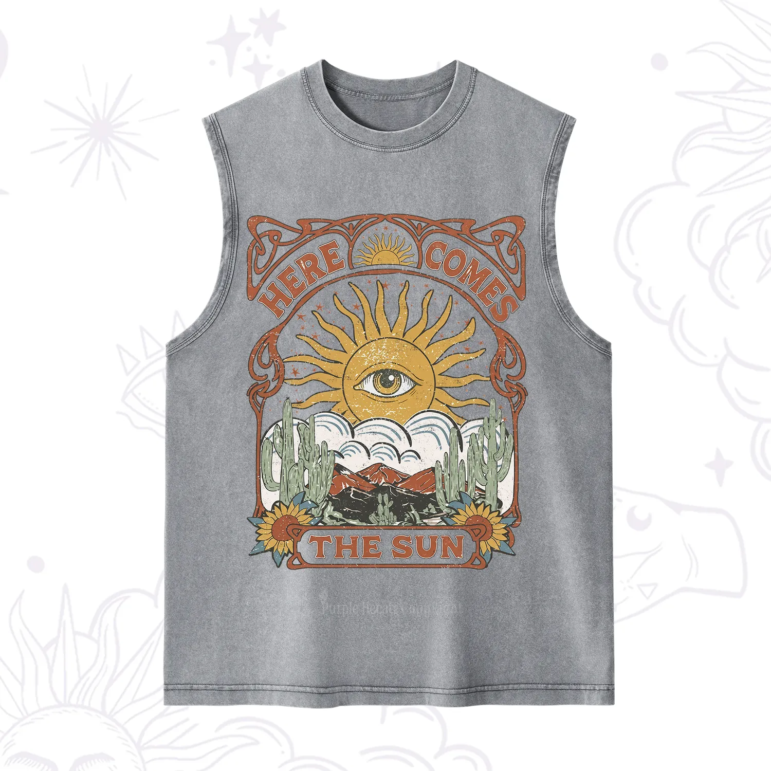 Purplehecate Here Comes The Sun Washed Tank