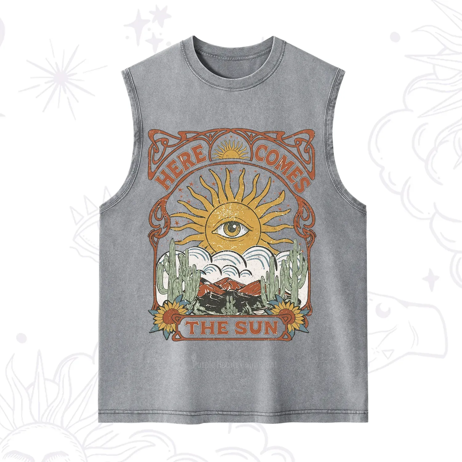 Purplehecate Here Comes The Sun Washed Tank