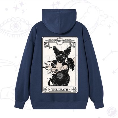 Purplehecate The Death Cat Tarot Hoodie