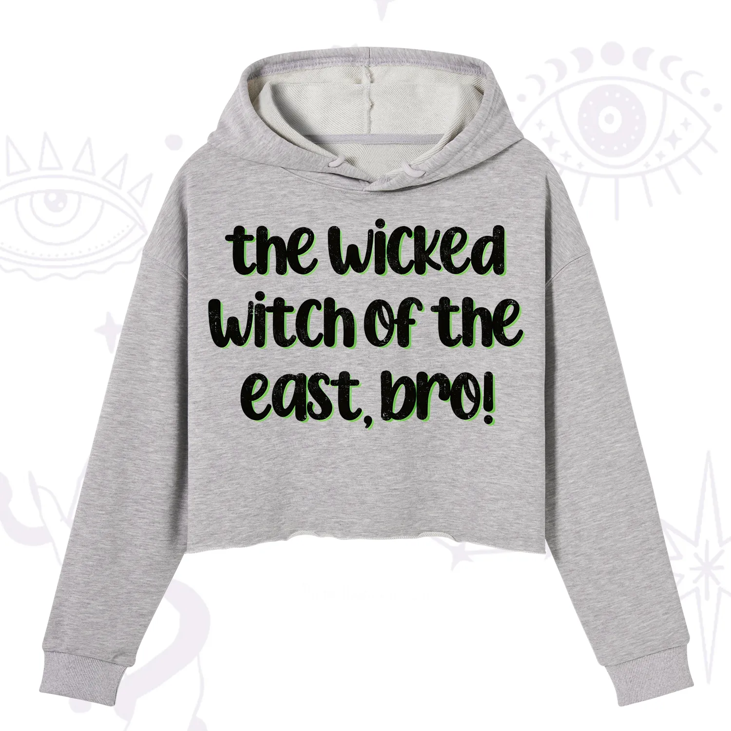 Purplehecate The Wicked Witch of the East Bro Crop Hoodie