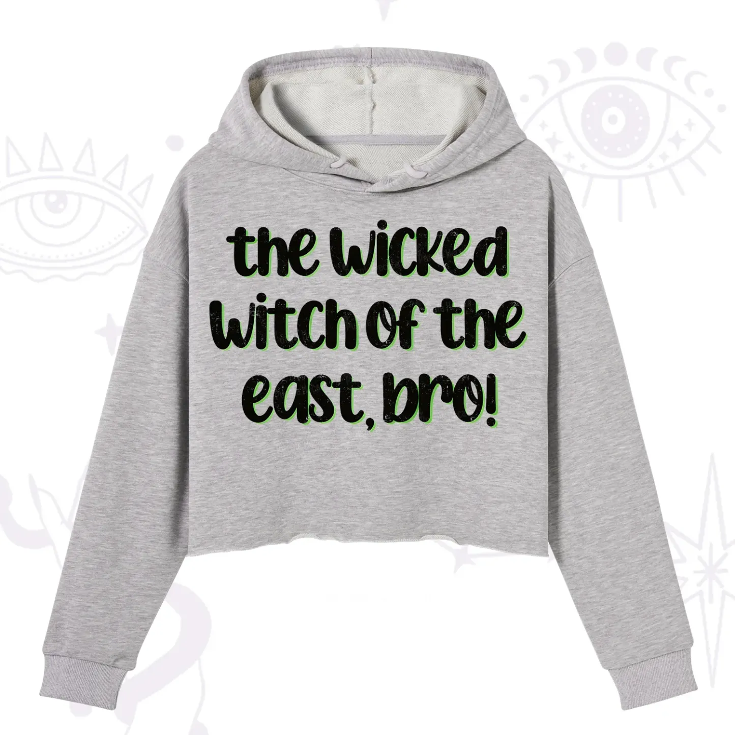Purplehecate The Wicked Witch of the East Bro Crop Hoodie