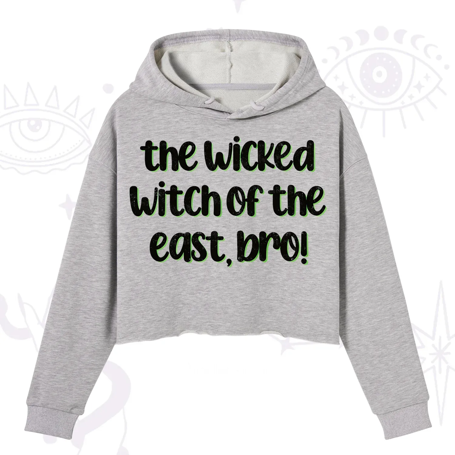 Purplehecate The Wicked Witch of the East Bro Crop Hoodie