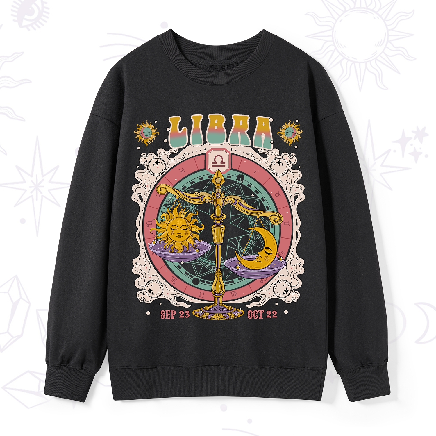 Purplehecate Libra Cosmic Zodiac Sweatshirt