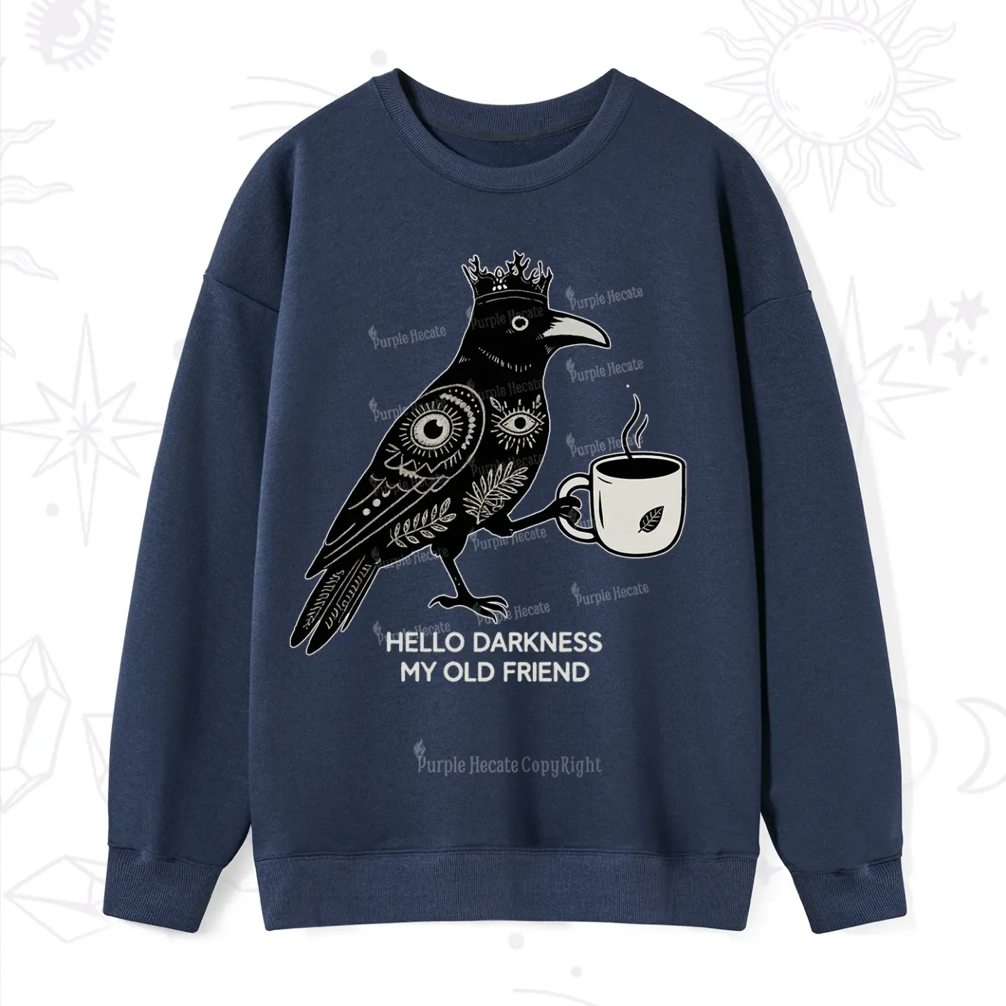 Purplehecate Hello Darkness My Old Friend Sweatshirt