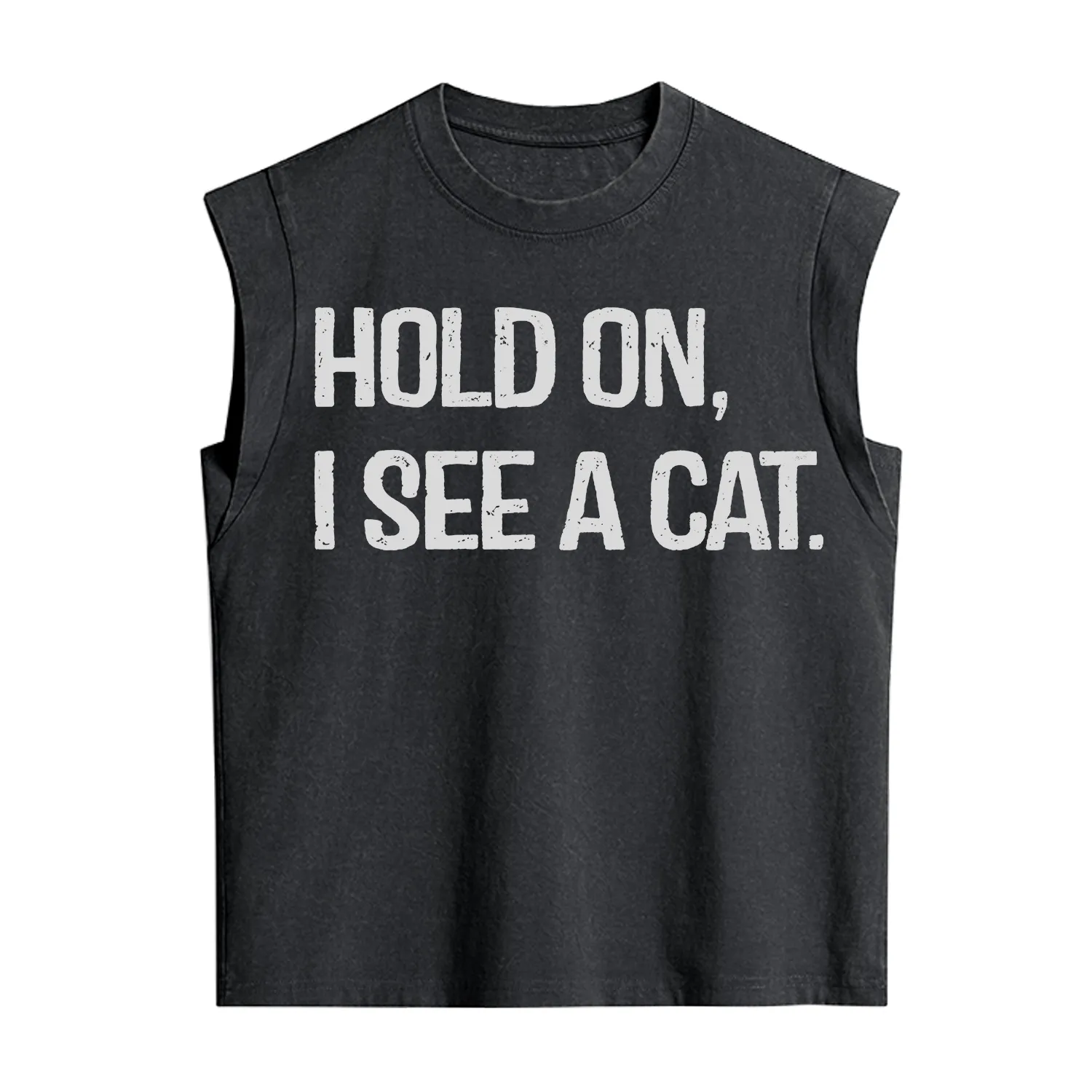 Purplehecate Hold on I See A Cat Vintage Washed Tank