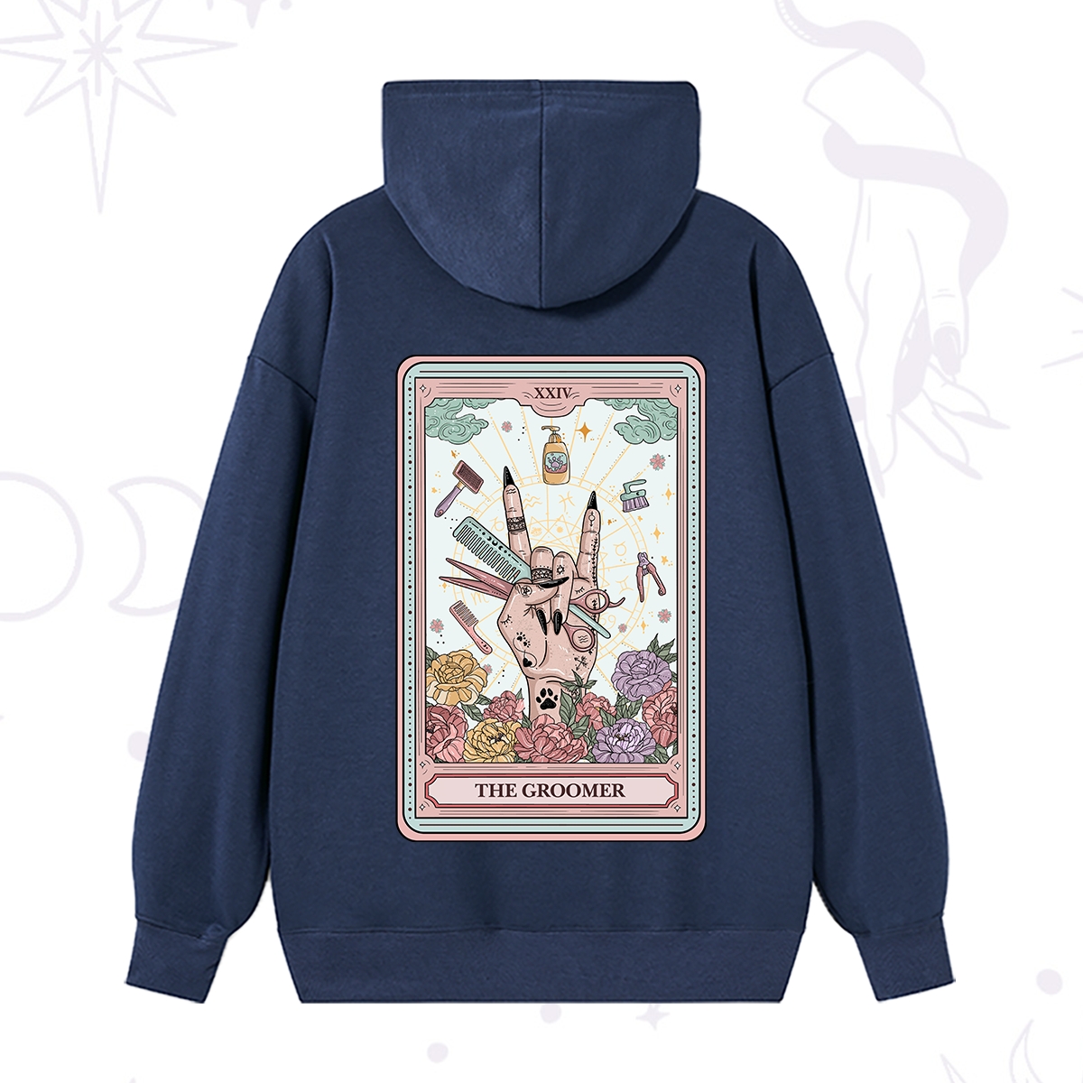 Purplehecate The Pet Groomer Tarot Card Hoodie