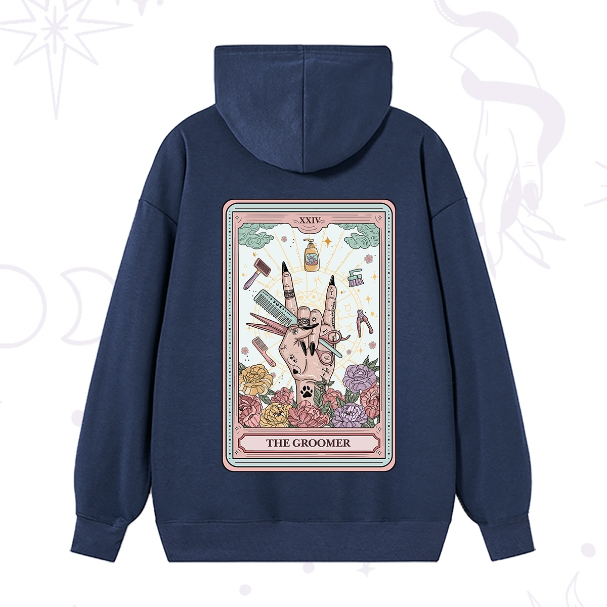 Purplehecate The Pet Groomer Tarot Card Hoodie