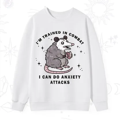 Purplehecate Anixety Attack Opossum Sweatshirt