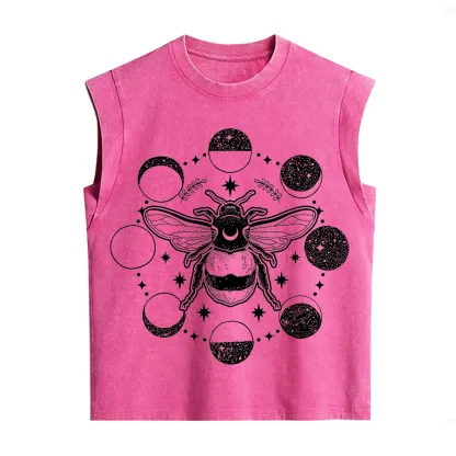 Purplehecate Moon Bee Vintage Washed Tank