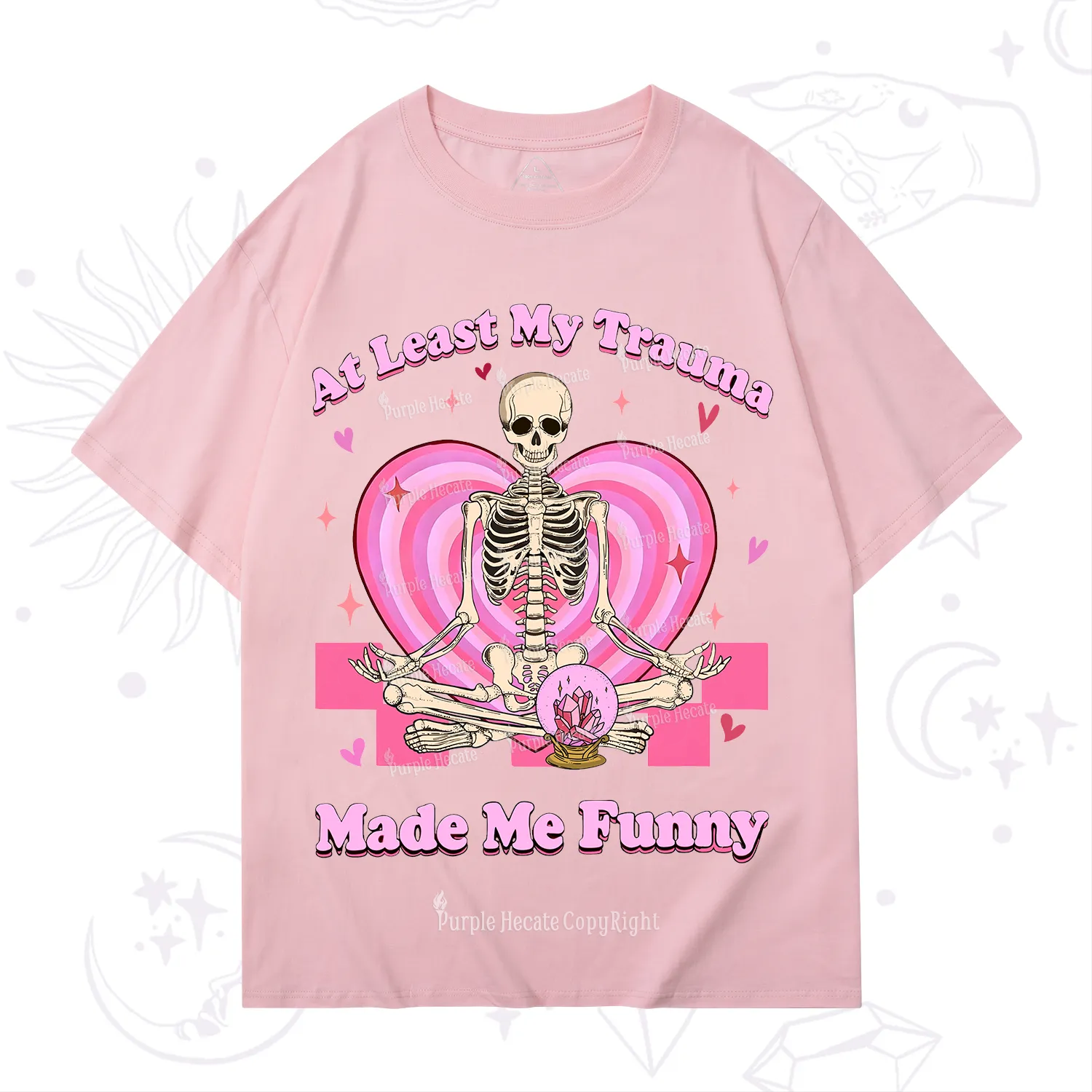 PurplehecateAt Least My Trauma Made Me Funny Valentine T-Shirt