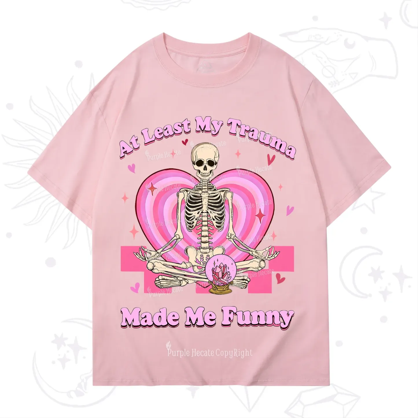 PurplehecateAt Least My Trauma Made Me Funny Valentine T-Shirt