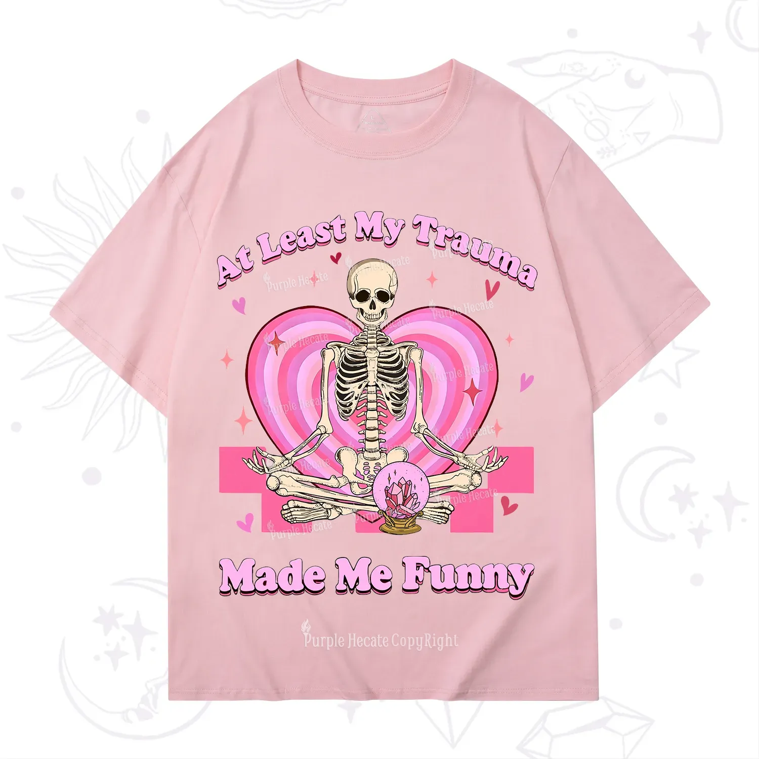 PurplehecateAt Least My Trauma Made Me Funny Valentine T-Shirt