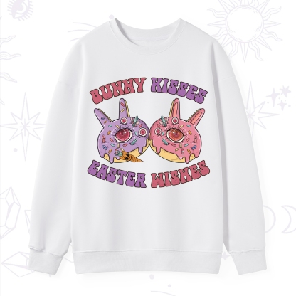 Purplehecate Bunny Kisses Easter Wishes Sweatshirt