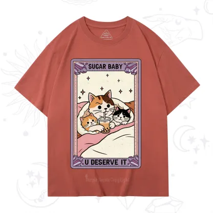 Purplehecate The Sugar Baby Cat Tarot T-Shirt