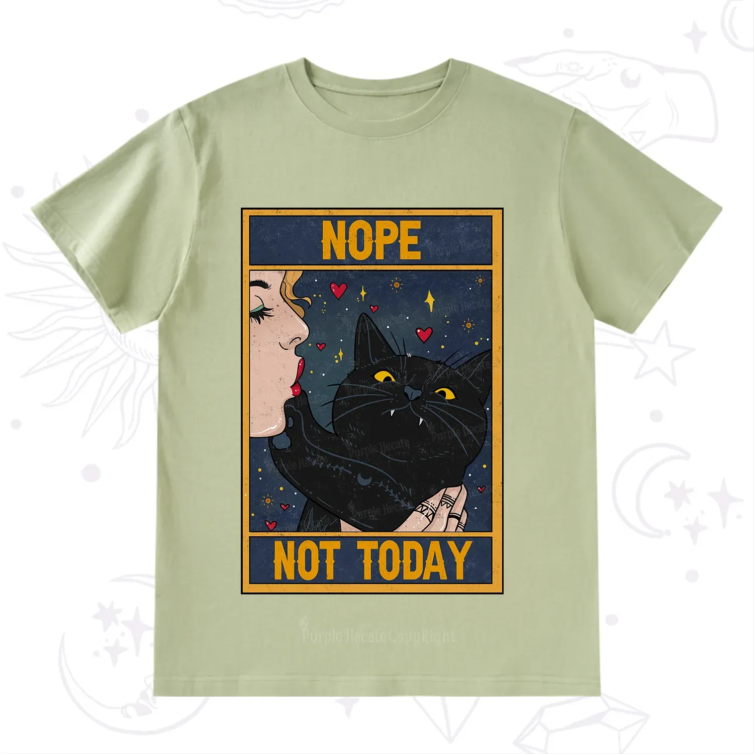 Purplehecate The Nope Not Today Tarot T-Shirt