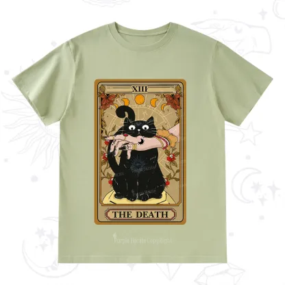 Purplehecate The Death Tarot Black Cat T-Shirt