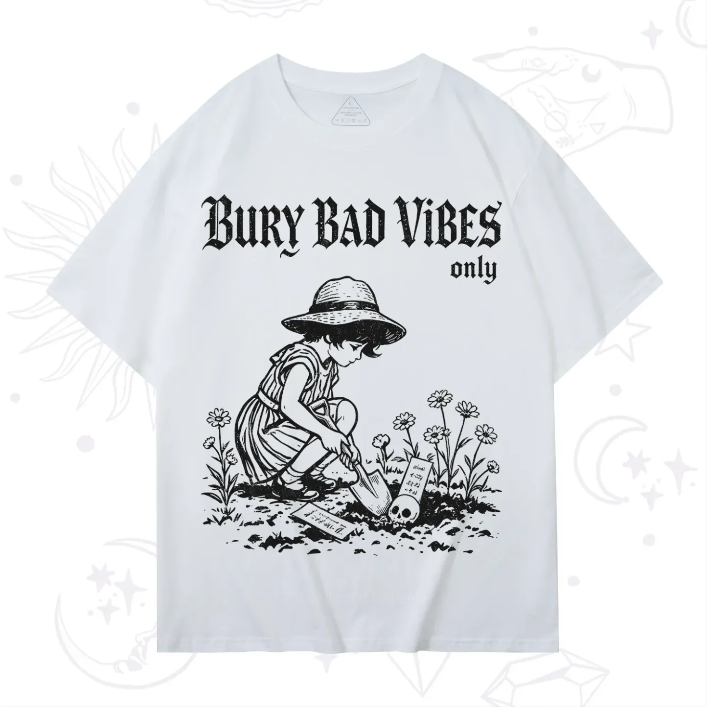 Purplehecate Bury Bad Vibes Only T-Shirt