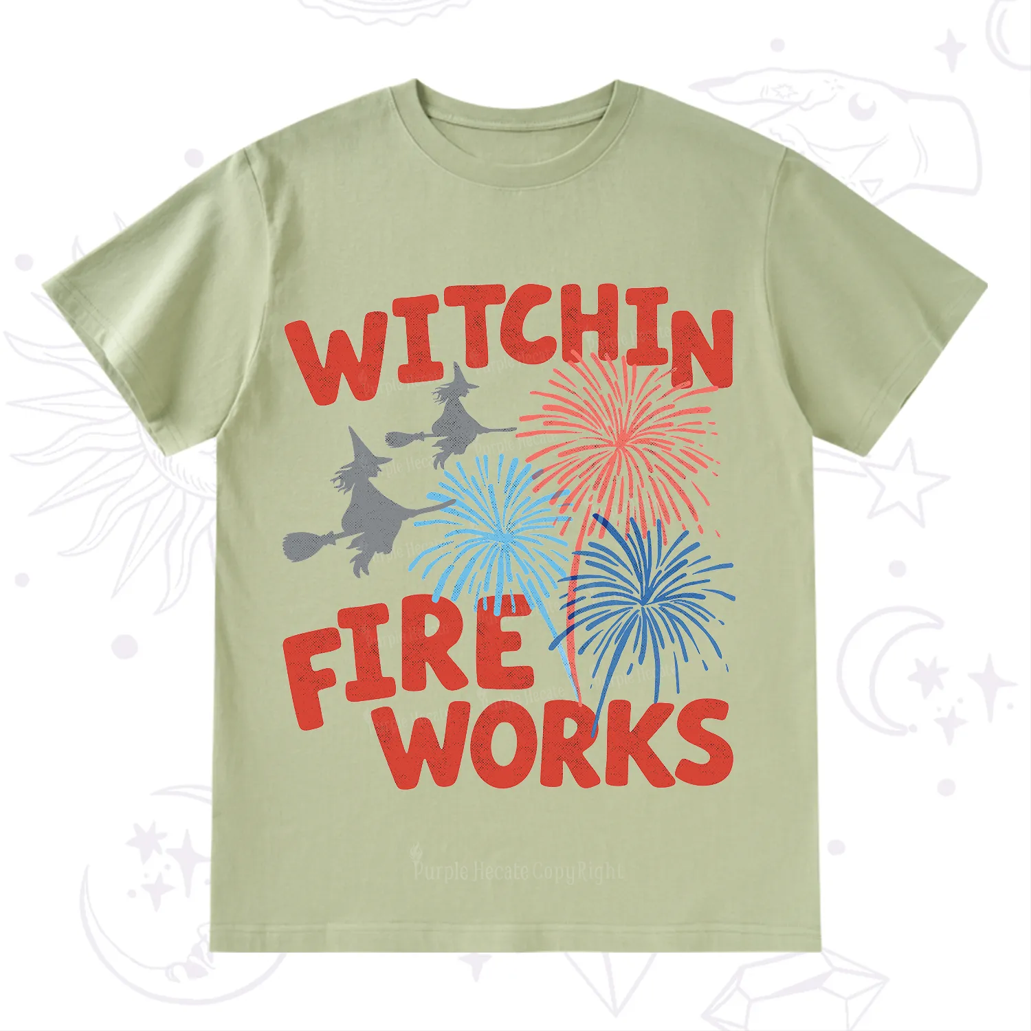 Purplehecate Witchin' Fireworks 4th of July T-Shirt