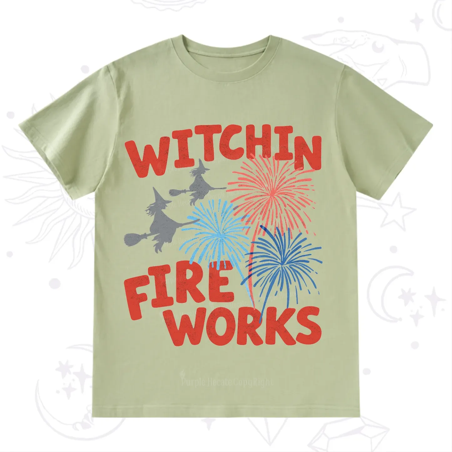 Purplehecate Witchin' Fireworks 4th of July T-Shirt