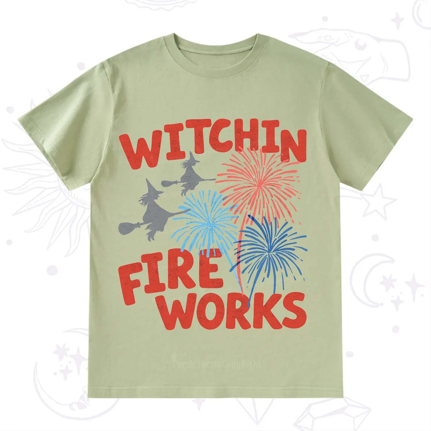 Purplehecate Witchin' Fireworks 4th of July T-Shirt