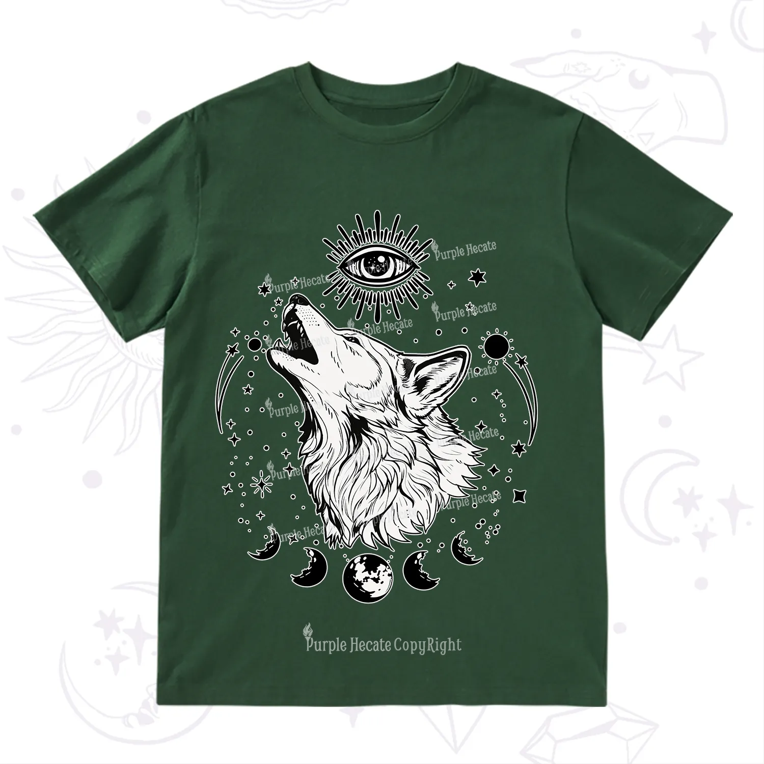 Purplehecate Howling Wolf T-Shirt