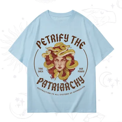 Purplehecate Petrify Patriarchy Medusa T-Shirt