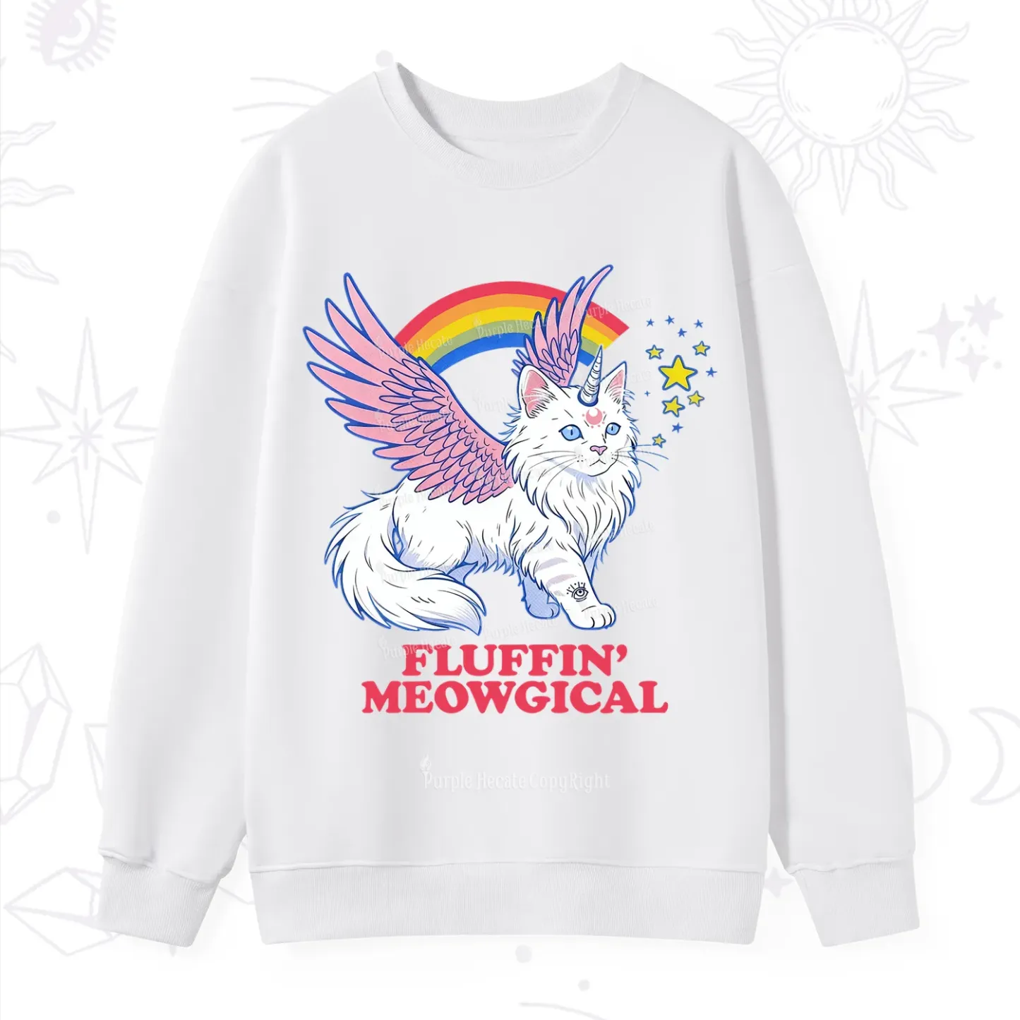 Purplehecate Fluffin Meowgical Sweatshirt