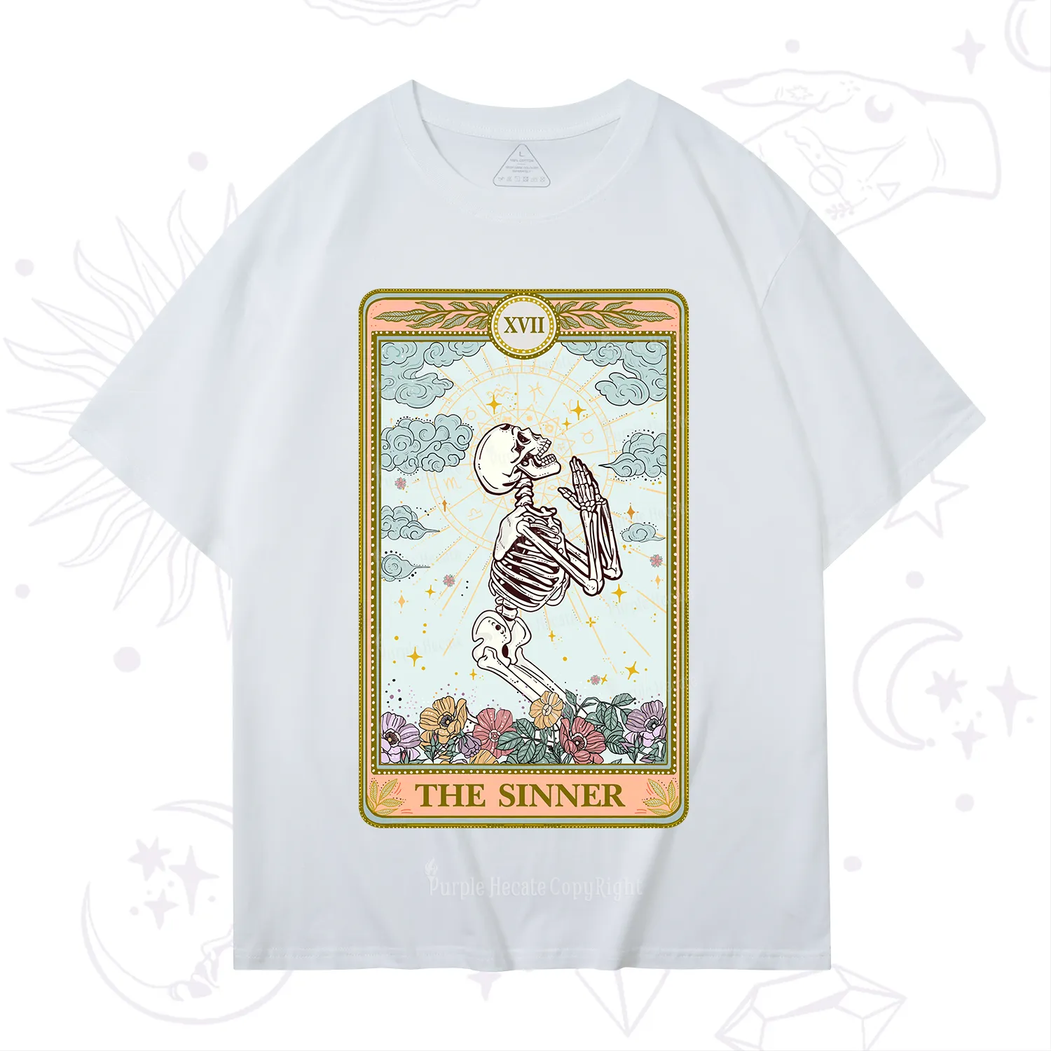 Purplehecate The Sinner Tarot Card T-Shirt