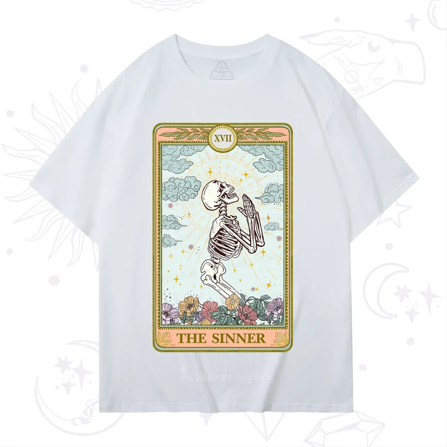 Purplehecate The Sinner Tarot Card T-Shirt