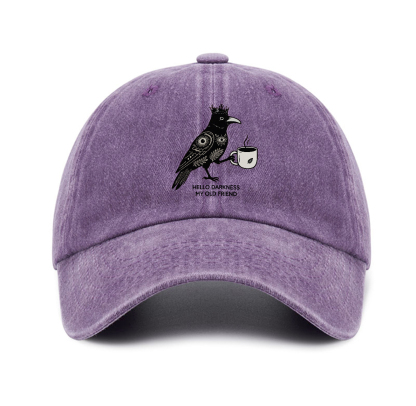 Purplehecate Hello Darkness My Old Friend Baseball Cap