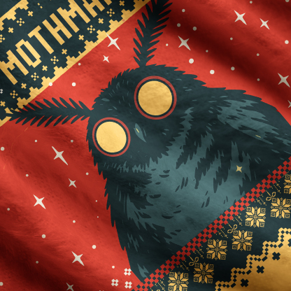 Purplehecate Mothman Eating Soup One Shoulder Sweaters