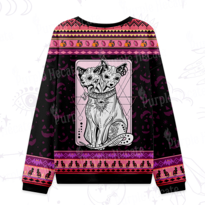 Purplehecate The Cat Goddess Bastet Ugly Halloween Sweatshirts