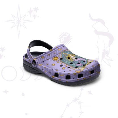 Purplehecate Capricorn Zodiac Rubber Clogs