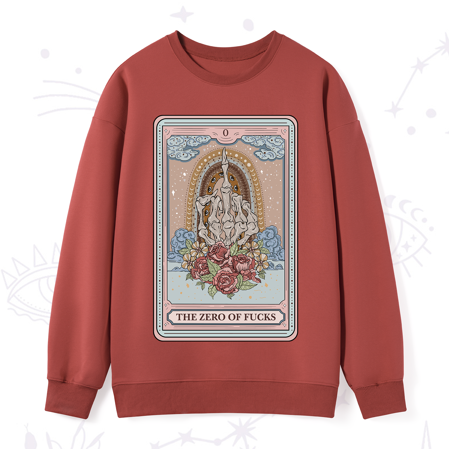 Purplehecate The Zero Of Fucks Tarot Sweatshirt