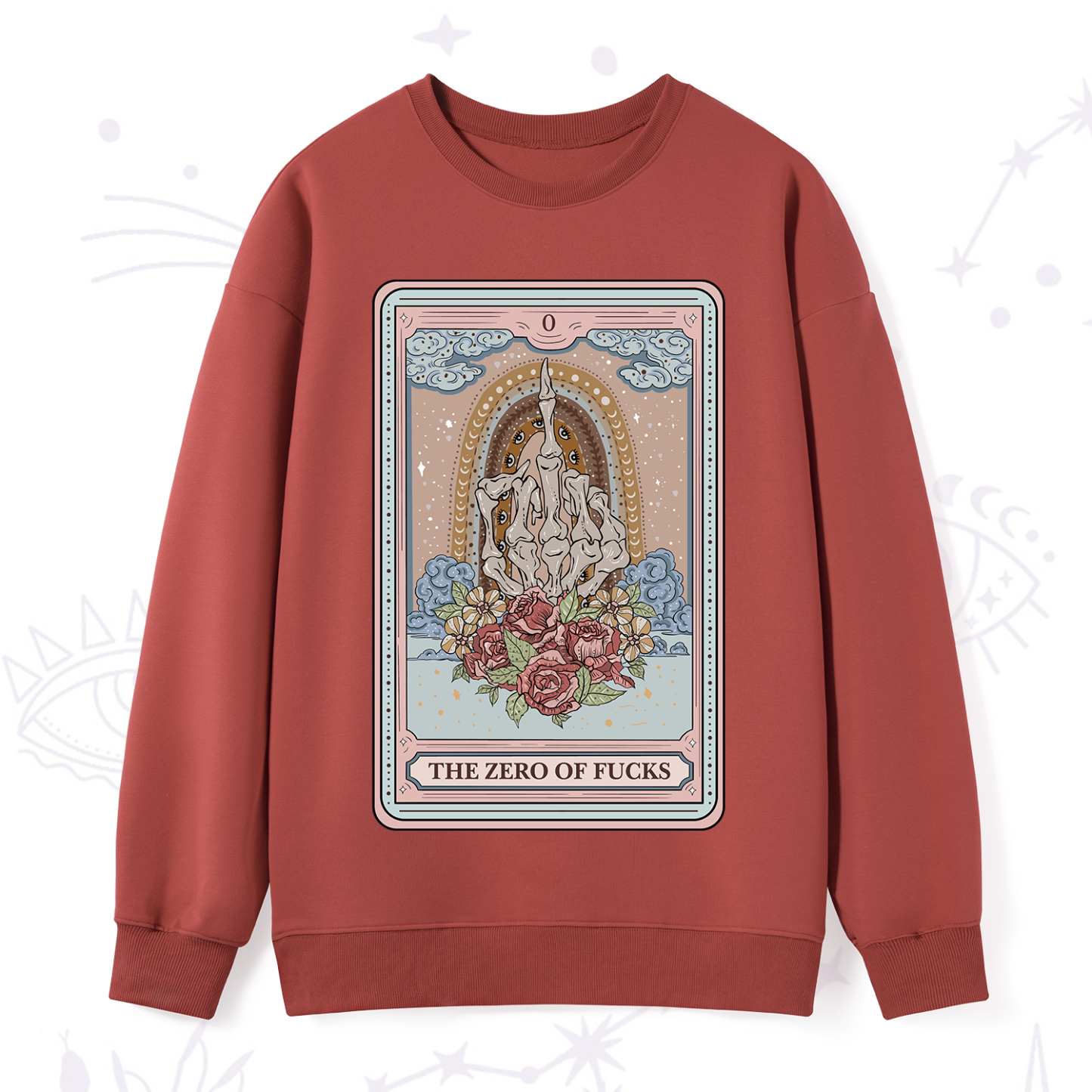 Purplehecate The Zero Of Fucks Tarot Sweatshirt