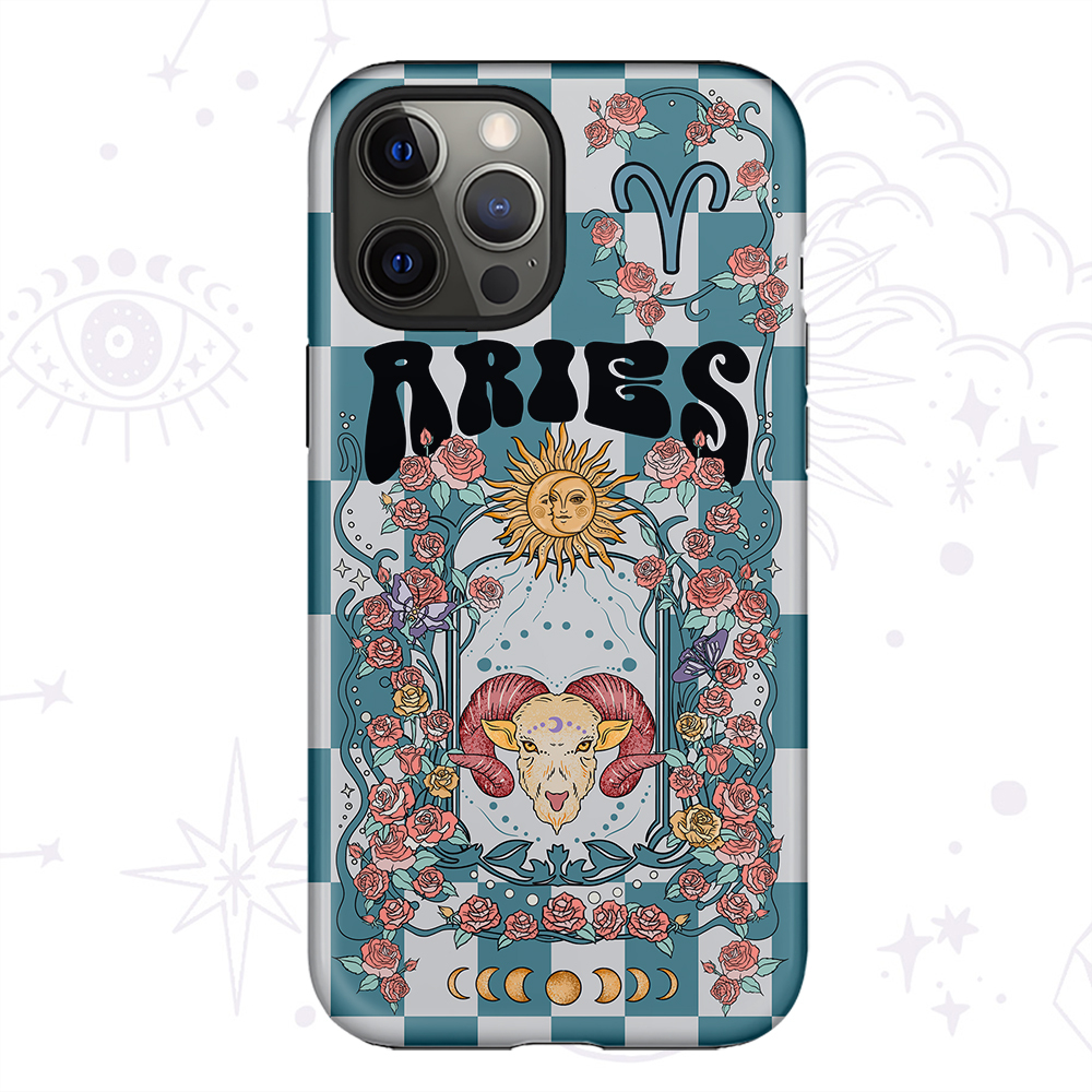 Purplehecate Aries Spirit Zodiac Collage Phone Case