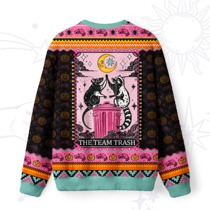 Purplehecate The Team Trash Opossum Tarot Ugly Halloween Sweatshirts