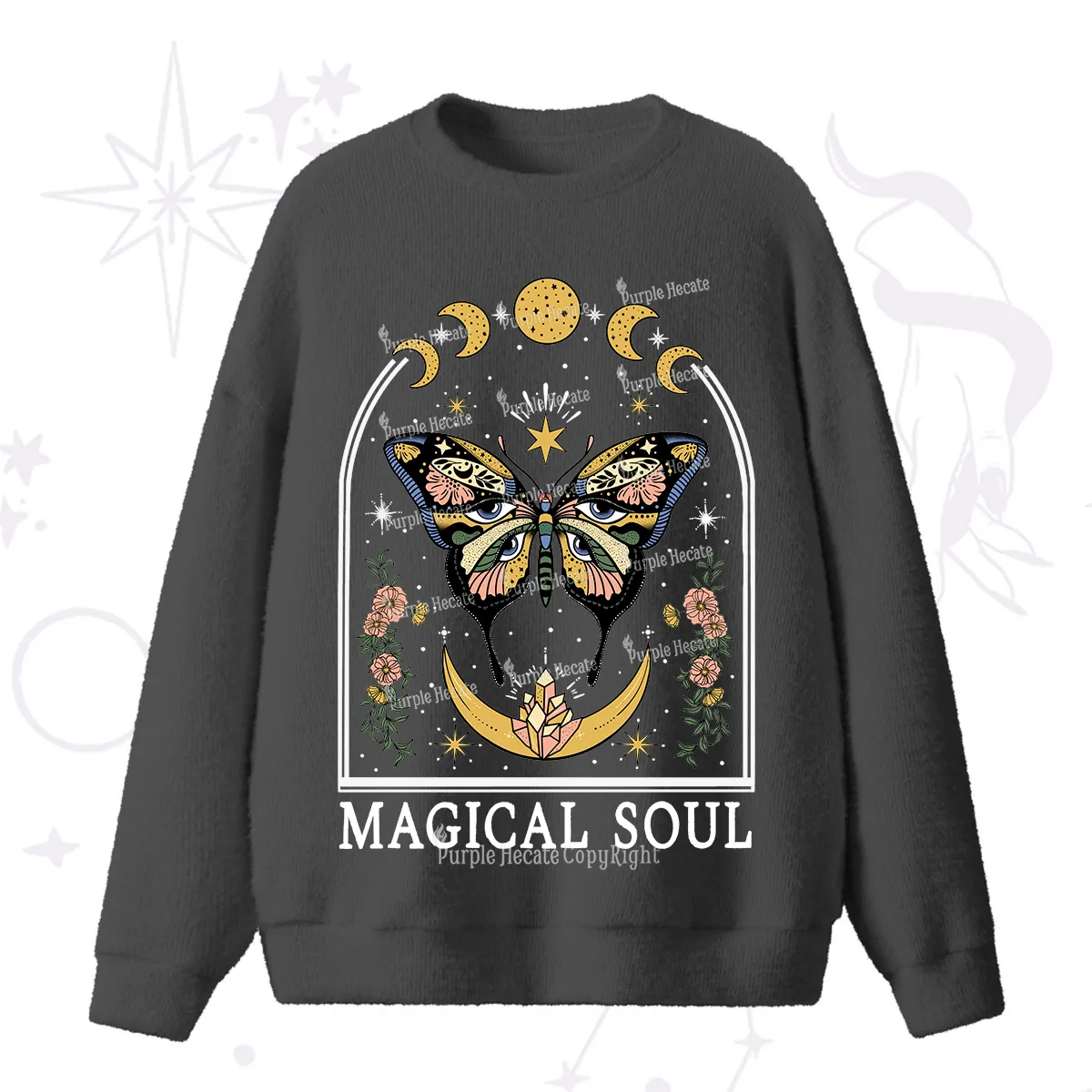 Purplehecate Magical Soul Fuzzy Ugly Sweater