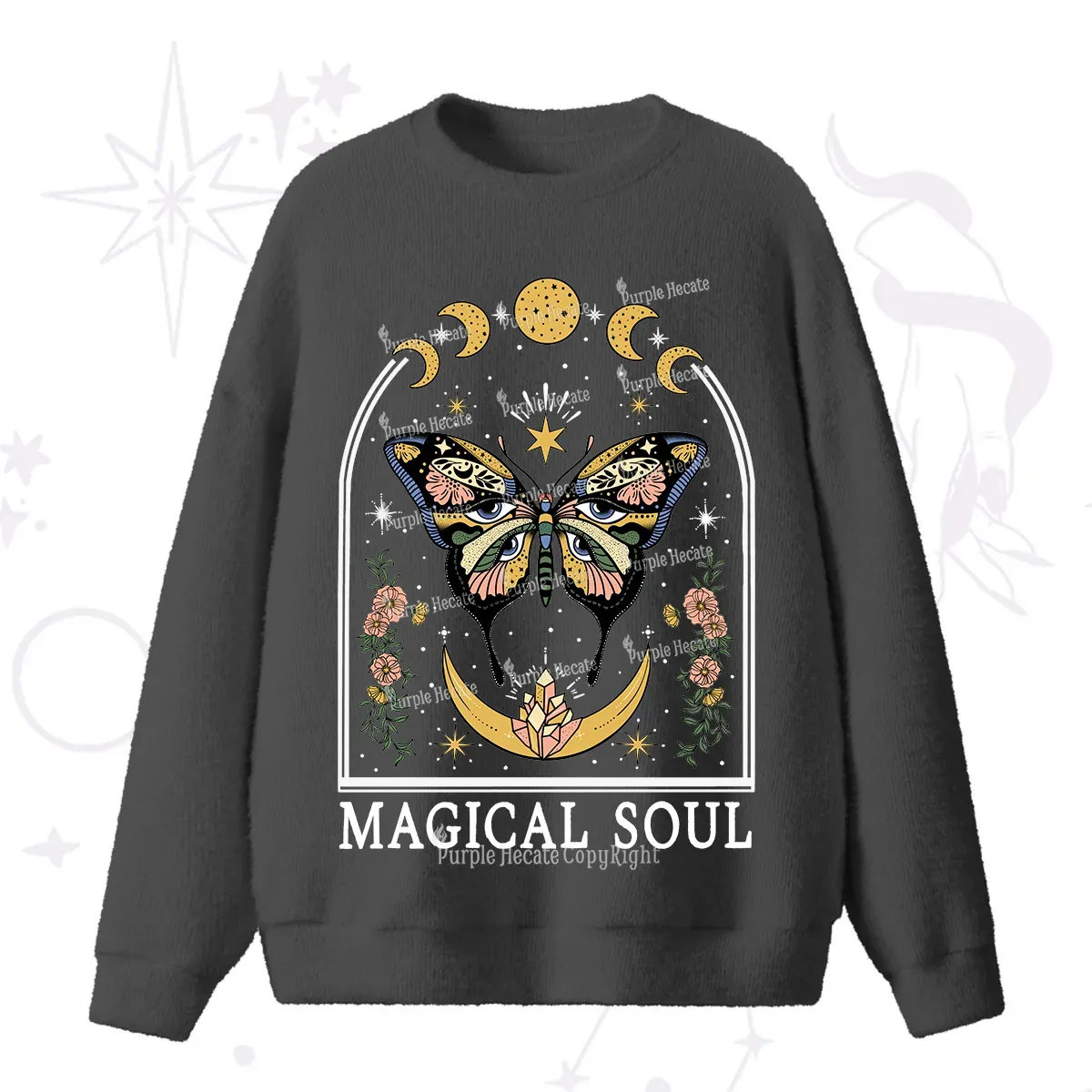 Purplehecate Magical Soul Fuzzy Ugly Sweater