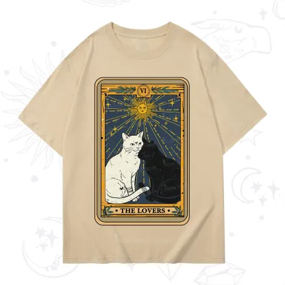 Purplehecate The Lovers Cat Tarot Card T-Shirt
