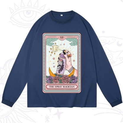 Purplehecate The Spray Magician Tarot Card Long Sleeve T-Shirt