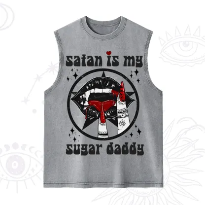 Purplehecate Satan Is My Sugar Daddy Washed Tank