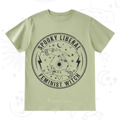 Purplehecate Spooky Liberal Feminist Witch T-Shirt