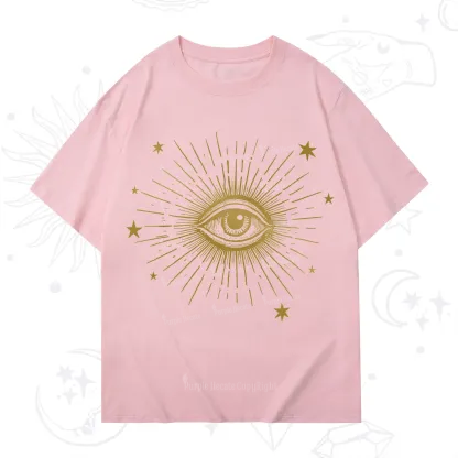 Purplehecate Celestial Eye with Stars T-Shirt