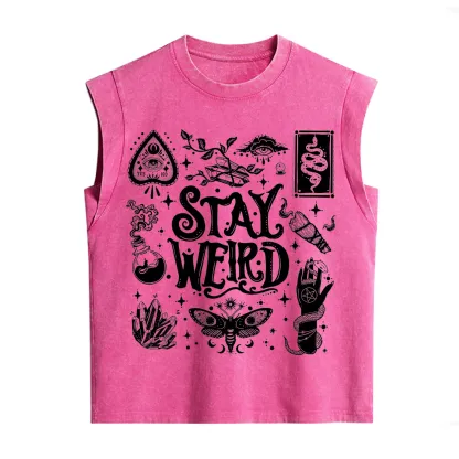 Purplehecate Stay Weird and Witchy Vintage Washed Tank