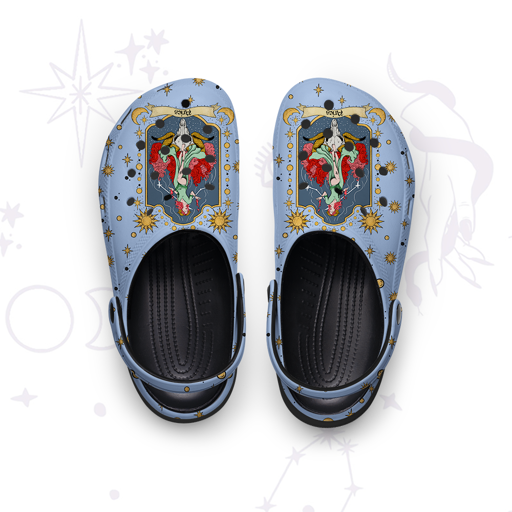 Purplehecate Aries Zodiac Rubber Clogs